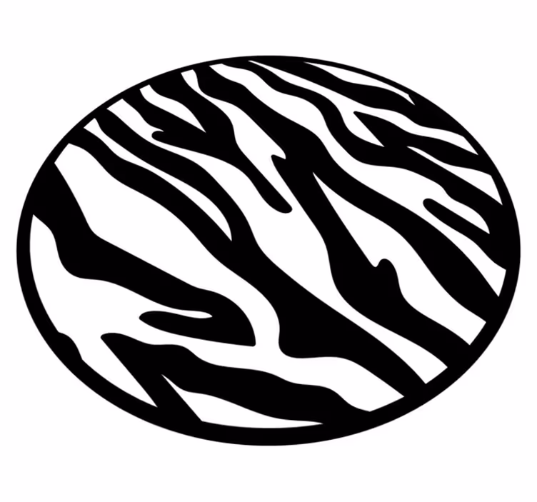 Alfombra vinílica animal print patrón de cebra - TenVinilo