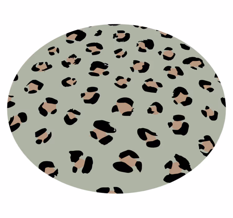 Alfombra vinílica animal print estética leopardo - TenVinilo