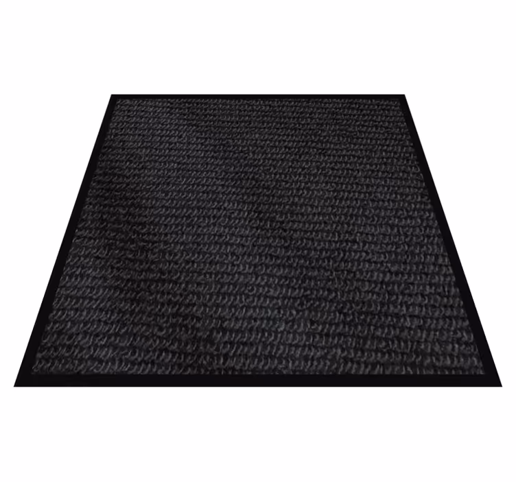 Alfombra vinílica baño capa negra texturizada - TenVinilo