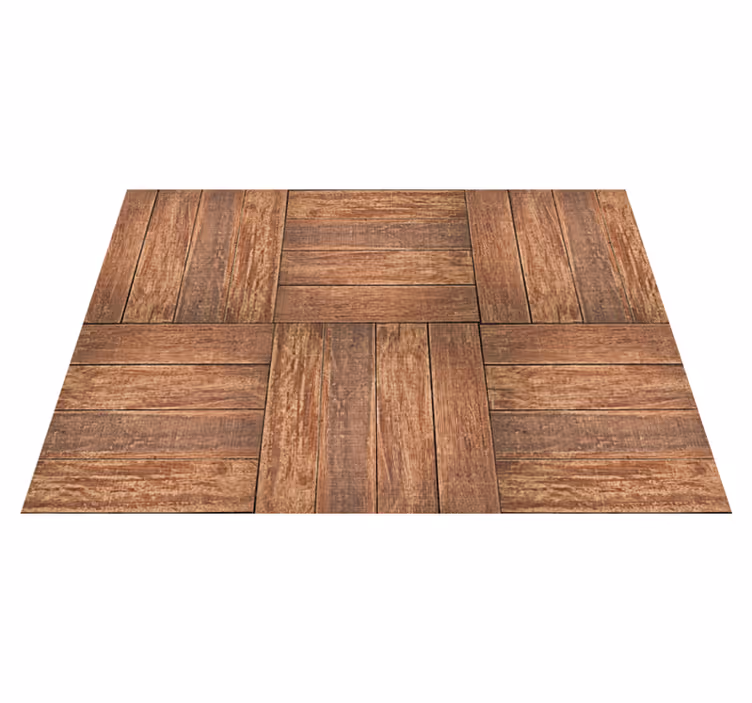 Alfombra vinílica imitación madera patrón lujoso - TenVinilo