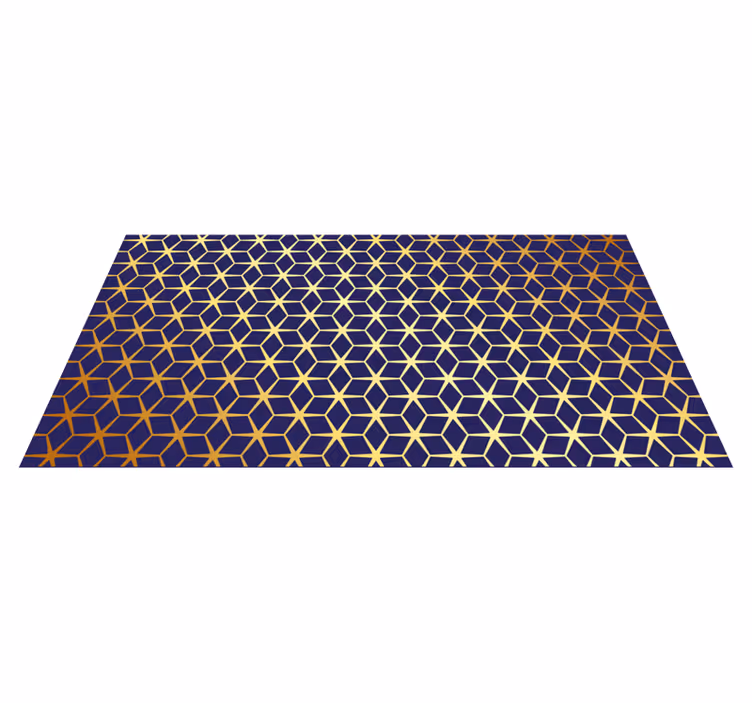 Alfombra vinílica salón estructura de panal - TenVinilo