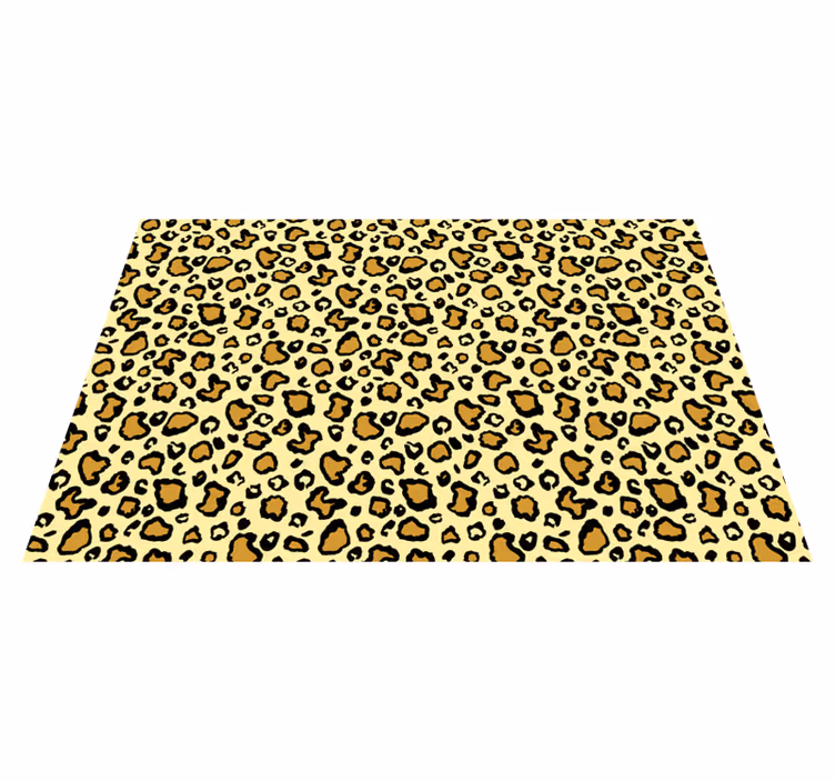 Alfombra vinílica animal print estampado juguetón - TenVinilo