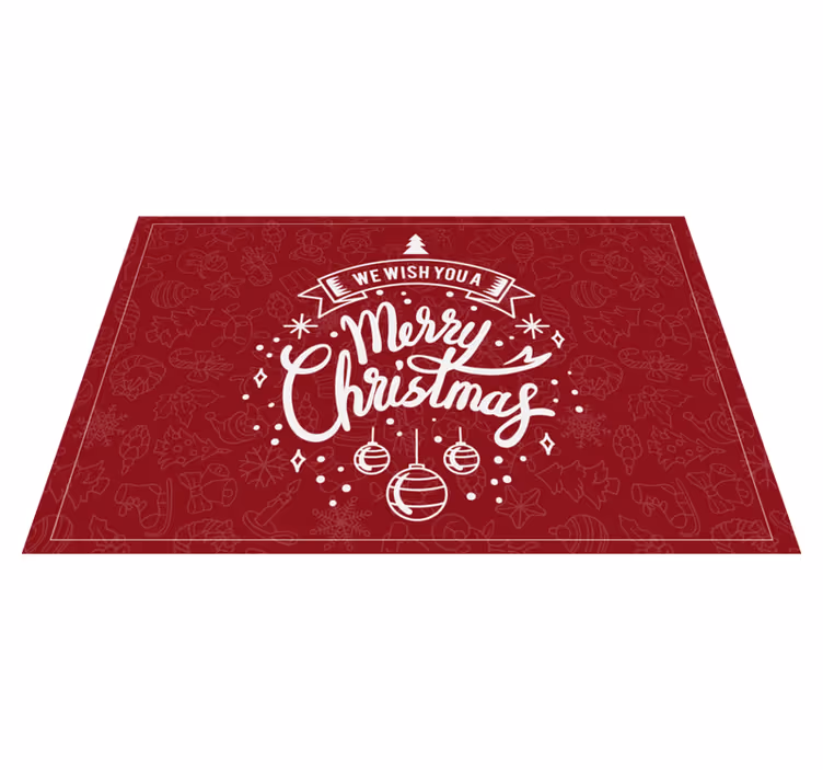 Alfombra vinílica navidad felices fiestas - TenVinilo