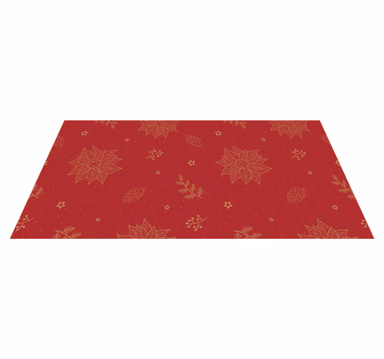 Alfombra vinílica mandala motivos florales festivos - TenVinilo