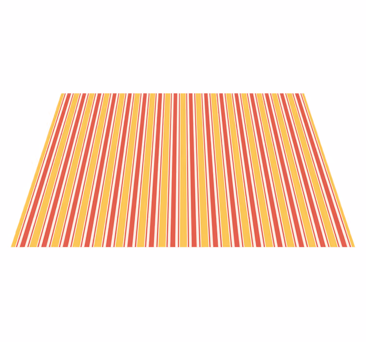 Alfombra vinílica rayas naranja y rojo - TenVinilo