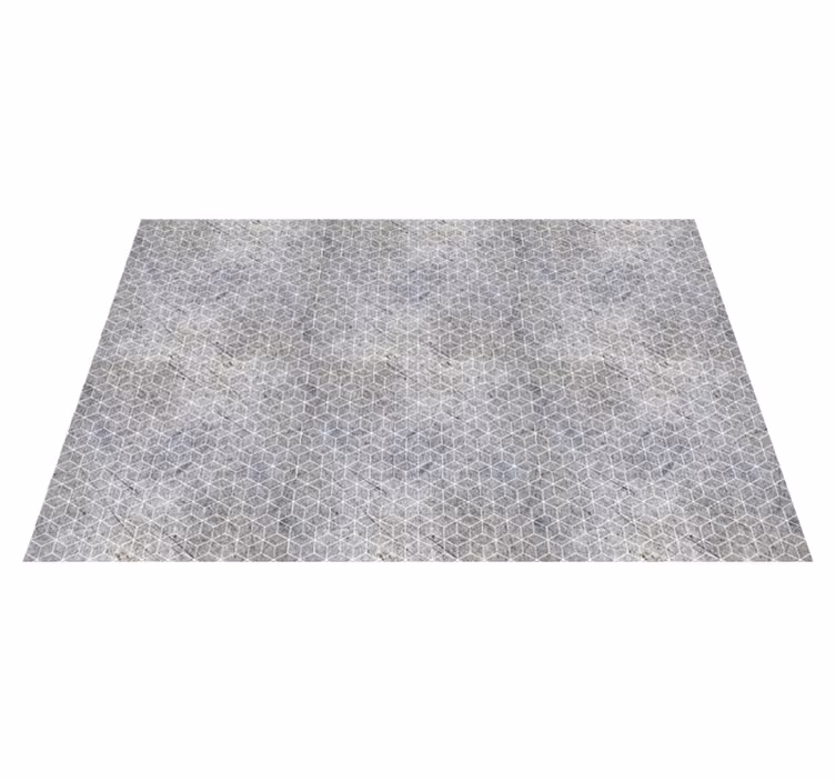 Alfombra vinílica imitación piedra con diseño geométrico - TenVinilo