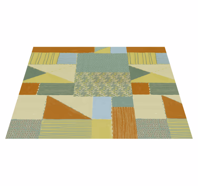 Alfombra de vinilo geométrica Diseño geométrico del triángulo col - TenVinilo