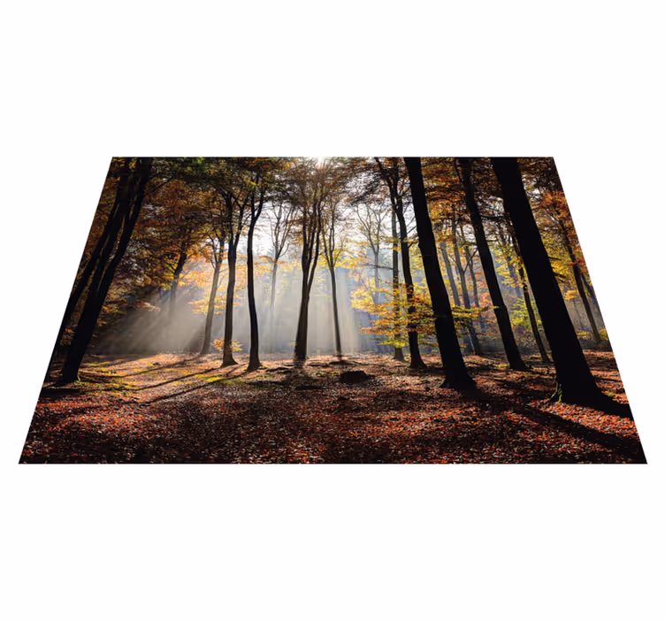 Alfombra vinílica naturaleza tranquilidad del bosque - TenVinilo