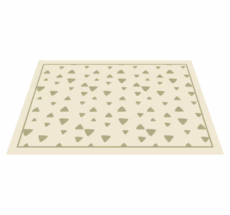 Alfombra de vinilo geométrica Filas de triángulos minimalistas - TenVinilo