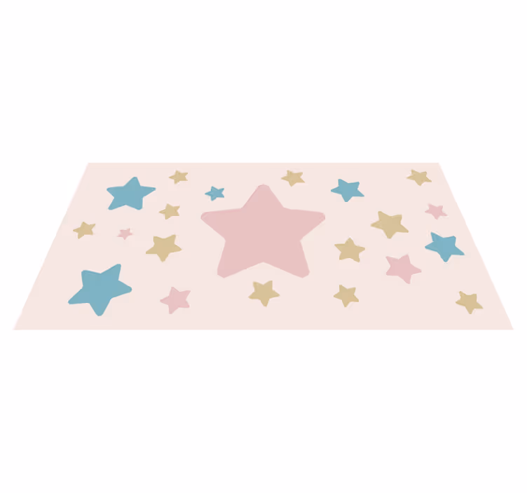Alfombra vinílica estrellas motivo celestial - TenVinilo
