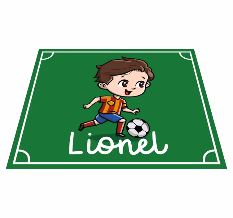 Alfombra vinílica personalizable fútbol personalizable - TenVinilo