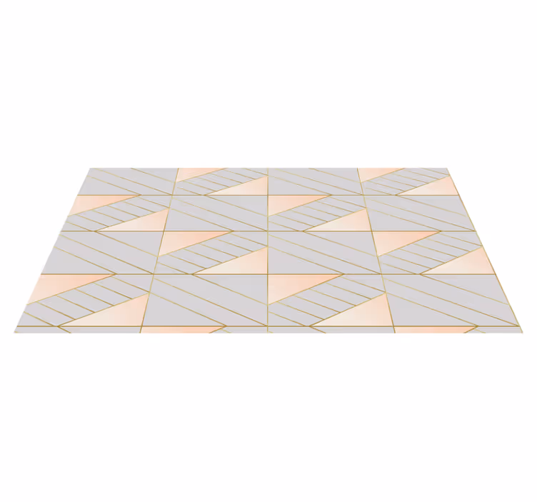 Alfombra de vinilo geométrica patrón geométrico - TenVinilo