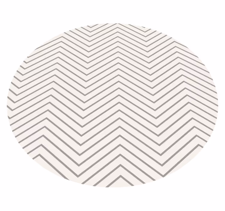 Alfombra vinílica comedor vintage líneas grises - TenVinilo