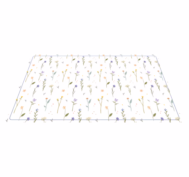 Alfombra vinilo naturaleza ramitas de primavera - TenVinilo