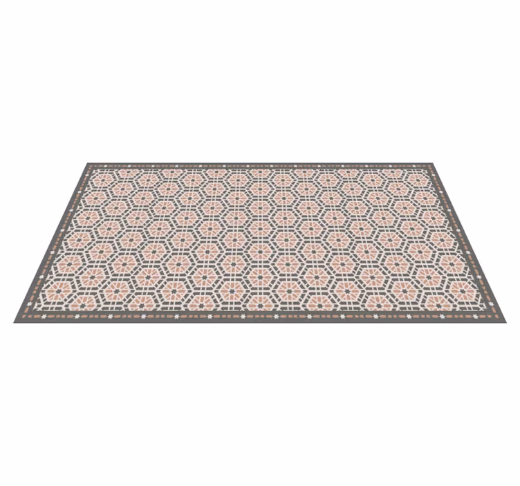 Alfombra vinilo azulejos patrón gótico portuguésPatrón gótico esp - TenVinilo