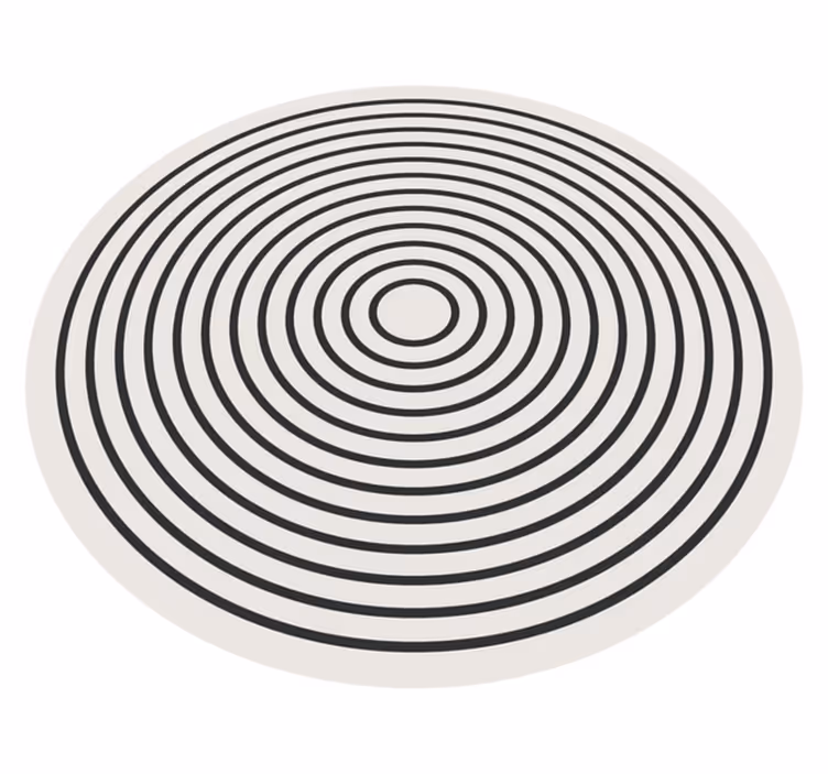 Alfombra de vinilo oficina líneas redondas - TenVinilo
