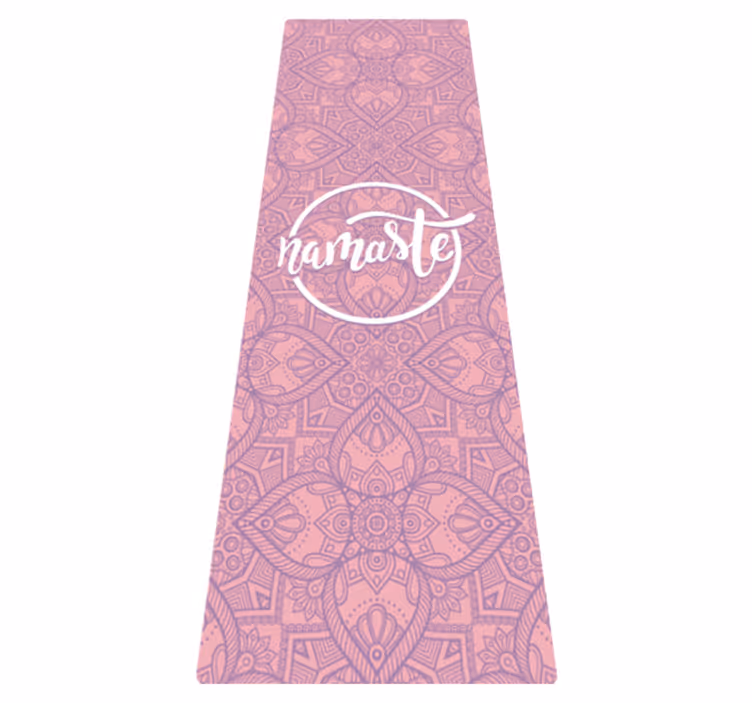 Alfombra de vinilo con frase namaste yoga - TenVinilo