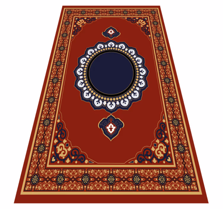 Alfombra vinilo rectangular estilo persa - TenVinilo