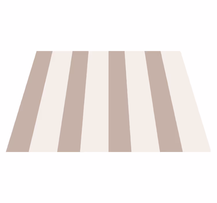 Alfombra vinílica beige rayas - TenVinilo