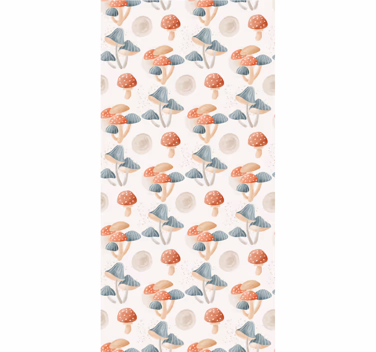 Papel tapiz naturaleza bosque de hongos - TenVinilo
