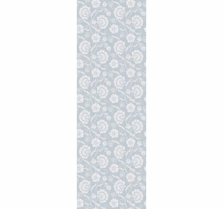 Papel tapiz floral patrón de vid en flor - TenVinilo