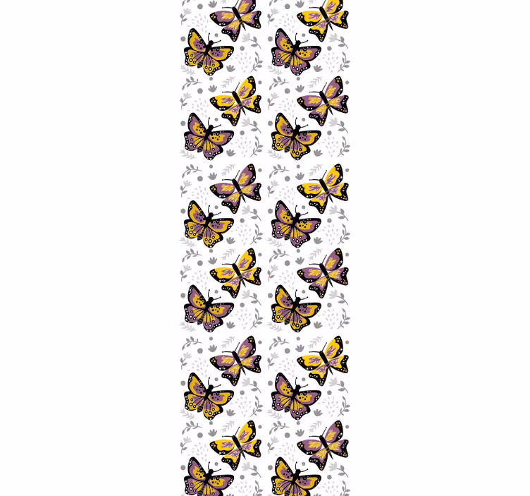 Papel tapiz mariposas diseño de alas revoloteando - TenVinilo