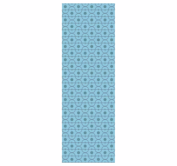 Papel tapiz azul formas geométricas azules - TenVinilo