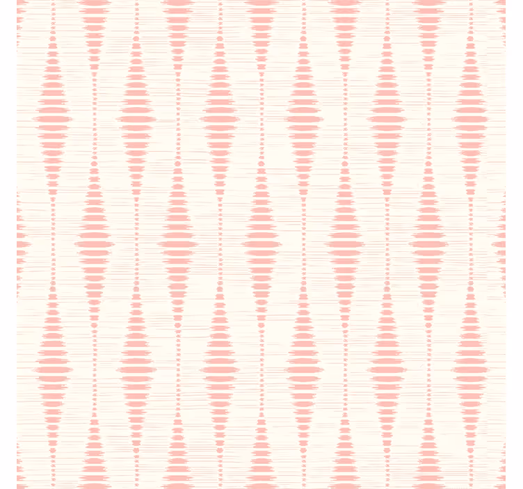 Papel pintado geométrico ikat rabaul rosa pastel - TenVinilo