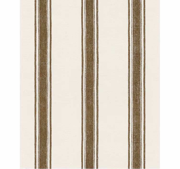 Papel pintado geométrico líneas verticales marrón - TenVinilo