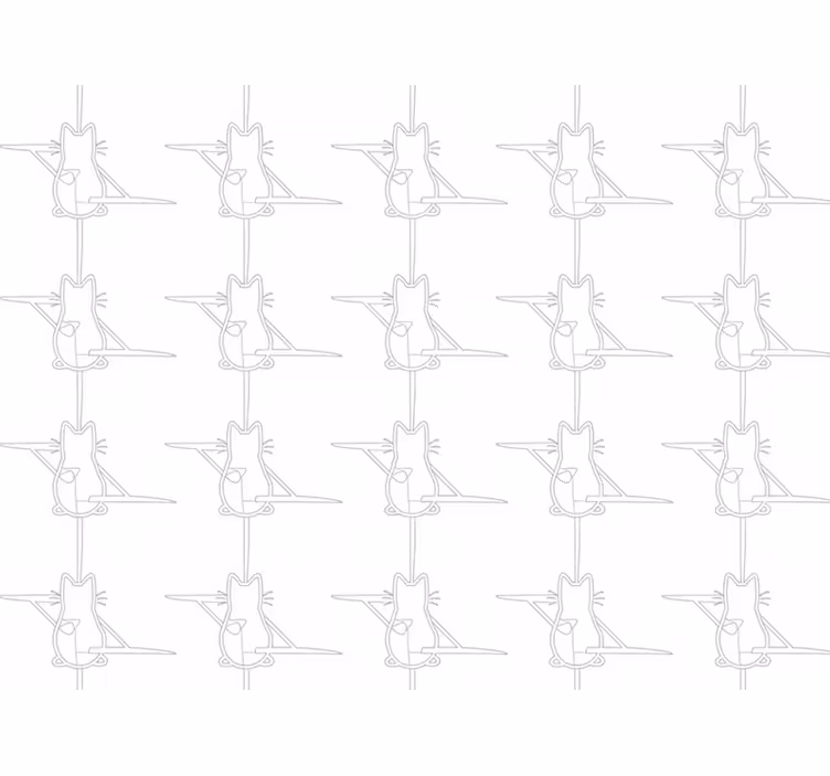 Papel tapiz gatos contorneados - TenVinilo