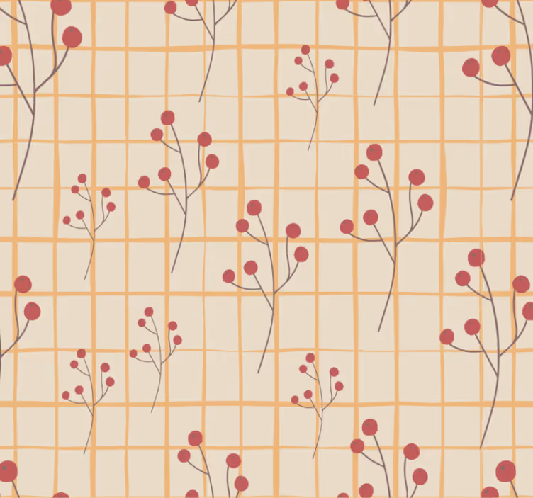 Papel tapiz para recámara patrón floral cofre - TenVinilo