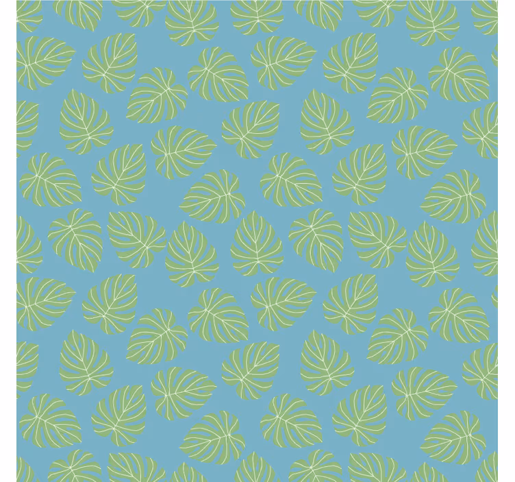 Papel tapiz para recámara diseño hojas verdes verano - TenVinilo