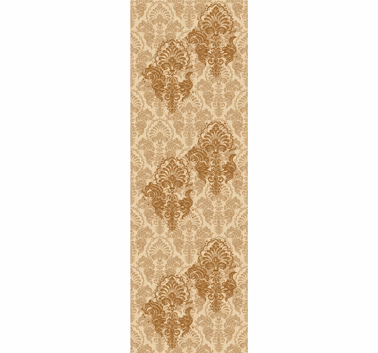 Papel tapiz ornamental patrón antiguo en tonos cálidos - TenVinilo