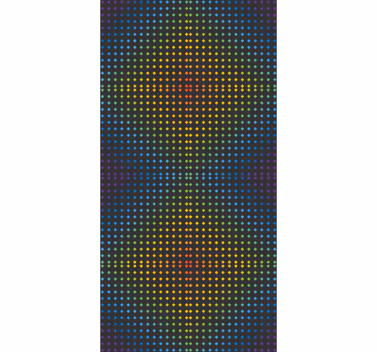 Papel tapiz ornamental fondo mosaico arcoíris colores - TenVinilo