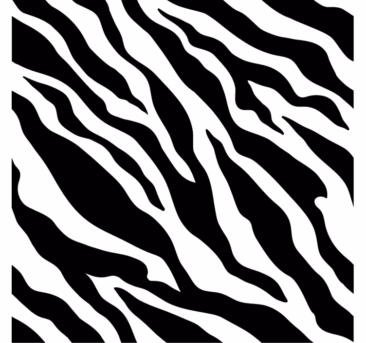 Papel tapiz ornamental motivo rayas de cebra - TenVinilo