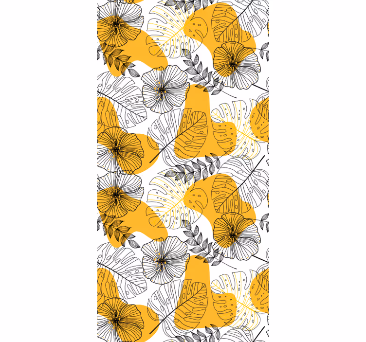 Papel tapiz textura diseño de flores kallax - TenVinilo