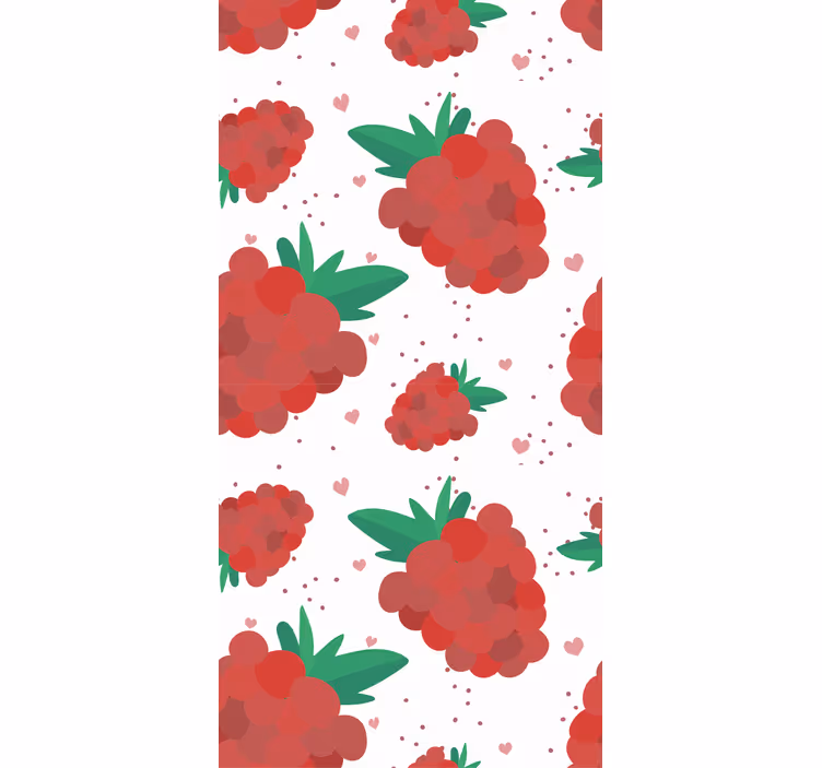 Papel tapiz para recámara berries acuarela con manchas - TenVinilo