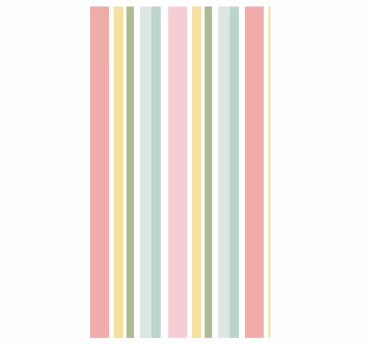 Papel tapiz textura rayas multicolor pastel horizontal - TenVinilo