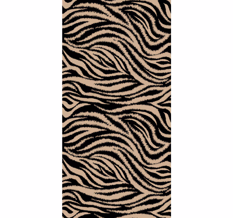 Papel tapiz animales diseño de rayas de cebra - TenVinilo