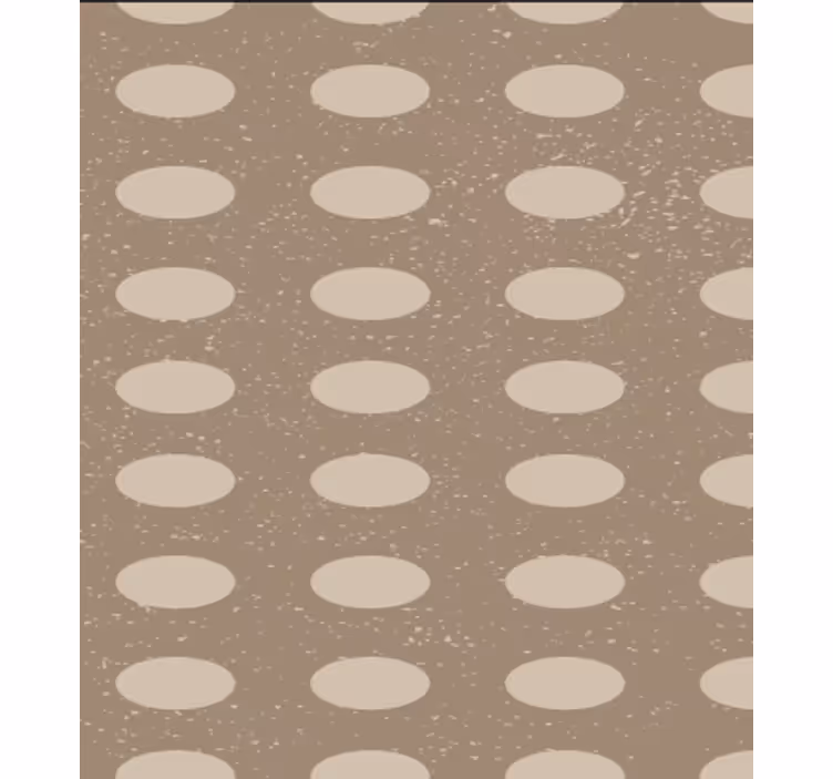 Papel tapiz comedor patrón de círculos marrones geométrico - TenVinilo