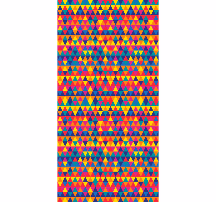 Papel tapiz geométrico triángulos coloridos - TenVinilo