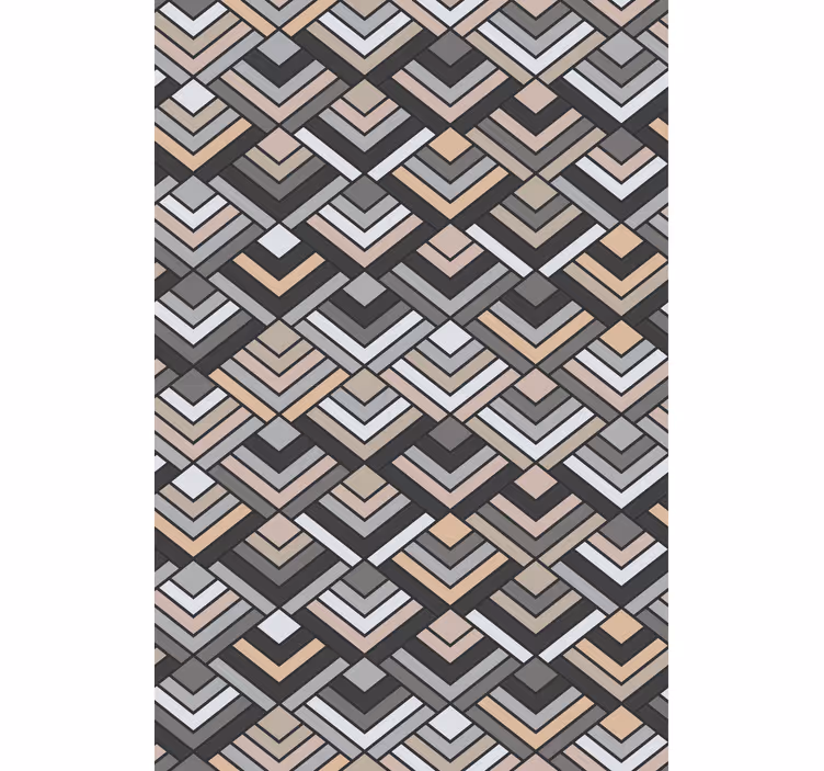 Papel tapiz geométrico formas de chevron capas - TenVinilo