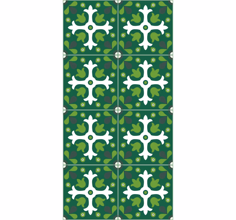 Papel tapiz naturaleza estampado botánico esmeralda - TenVinilo