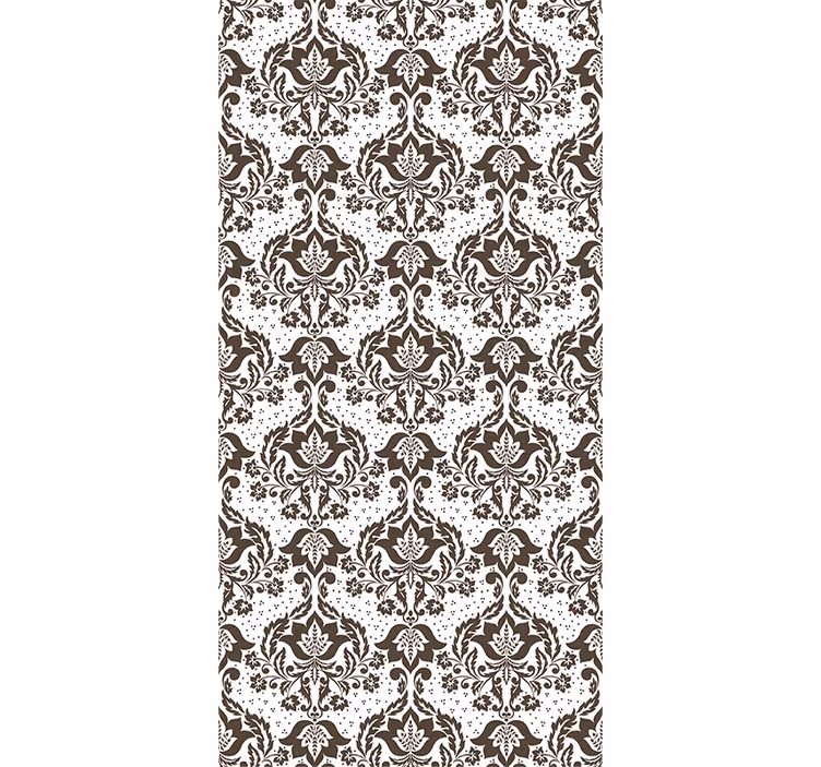 Papel tapiz vintage con patrón barroco - TenVinilo