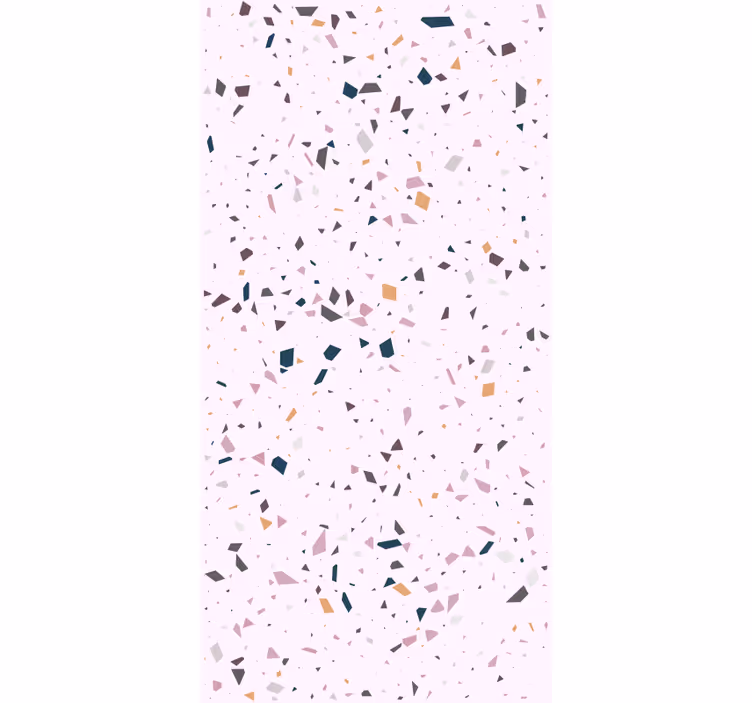Papel tapiz mármol fragmentos geométricos coloridos - TenVinilo
