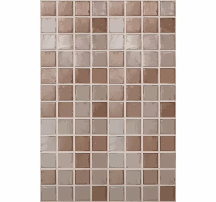 Papel tapiz azulejos diseño de cuadrados cerámicos - TenVinilo