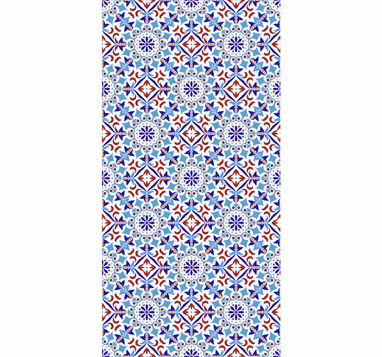 Papel tapiz azulejos motivo cerámico - TenVinilo