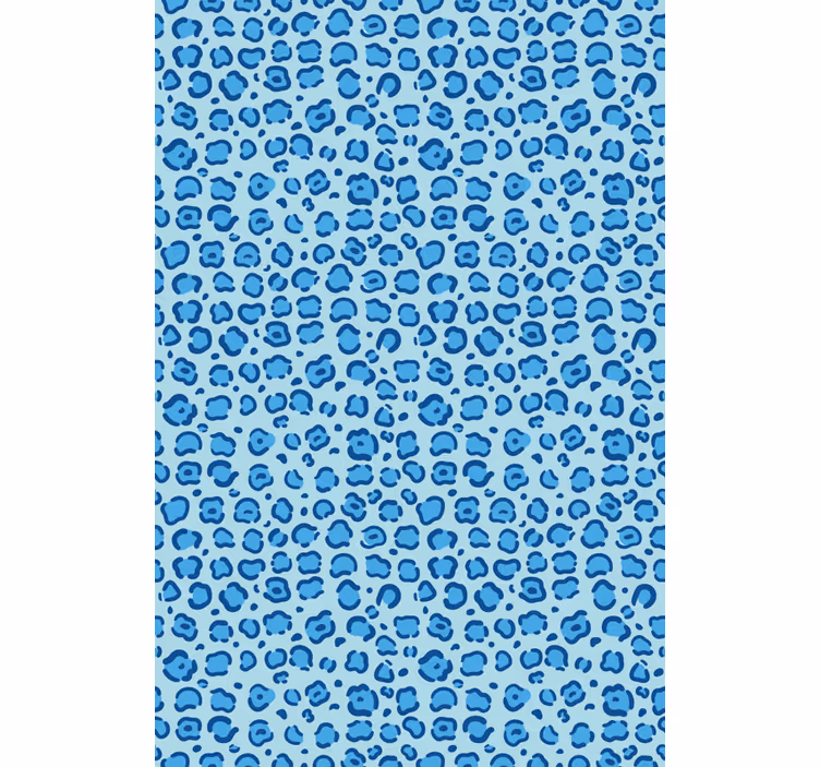 Papel tapiz infantil patrón de manchas azules - TenVinilo