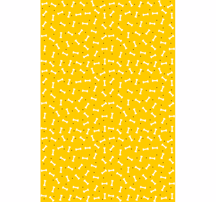 Papel tapiz infantil patrón de huesitos divertido - TenVinilo