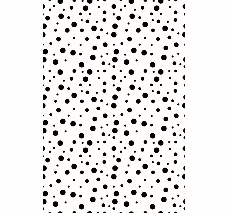 Papel tapiz textura lunares negros - TenVinilo